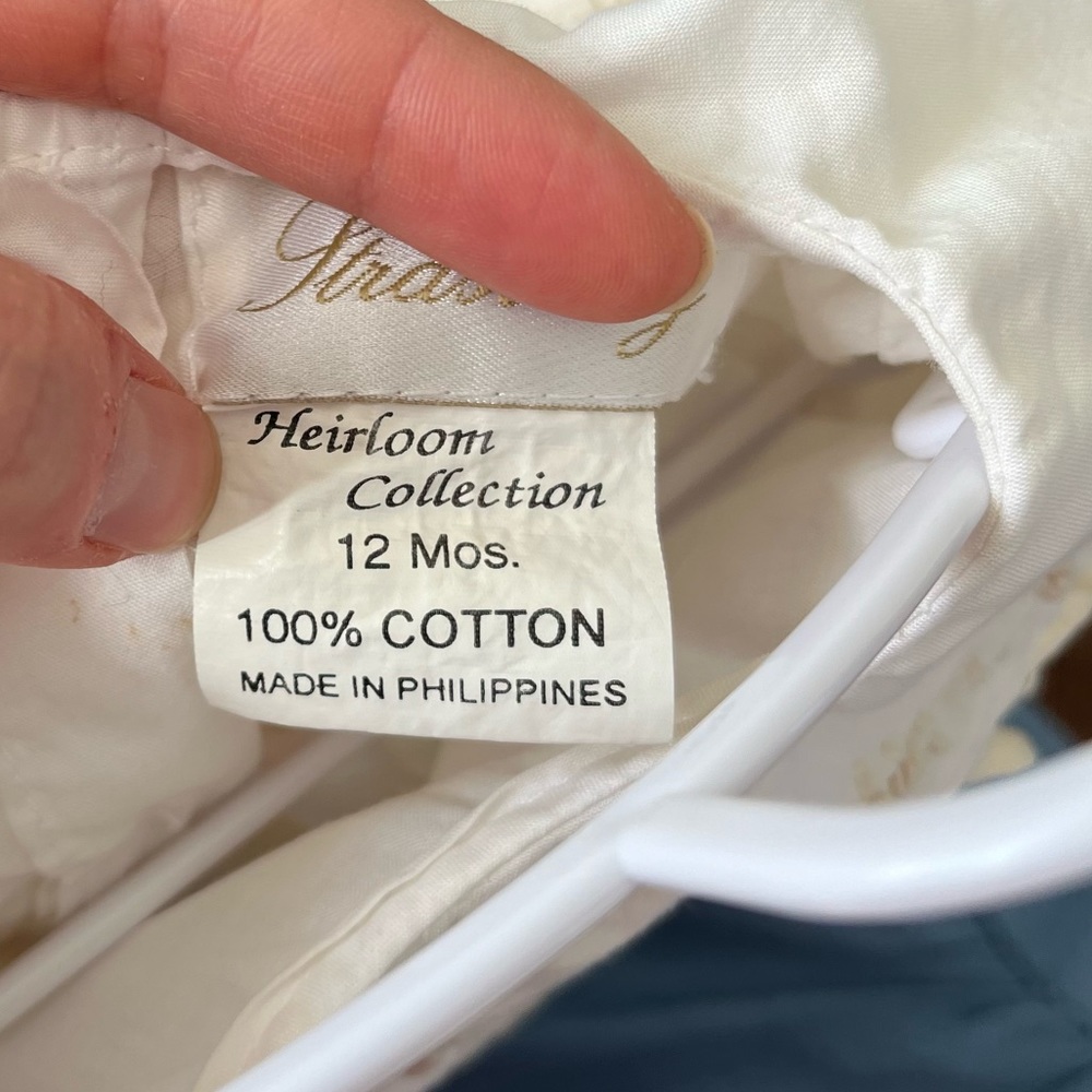 SOLD DO NOT BUY Strasburg Natalie Heirloom Dress With Bonnet Size 12 Months - Picture 10 of 16